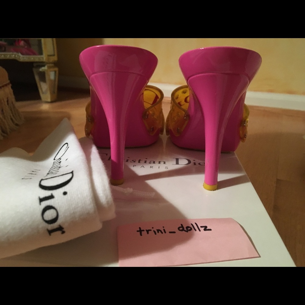 RARE Vintage Christian DiorJelly Platform Barbie Heels💖Price Firm! - Picture 6 of 12